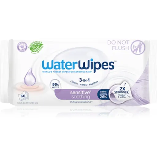 WaterWipes Soothing Clean dětské jemné vlhčené ubrousky 60 ks