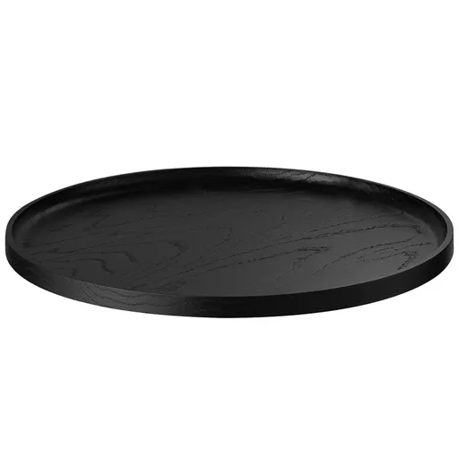 Servírovací podnos OKU 27,5 cm, černá, dřevo, Blomus