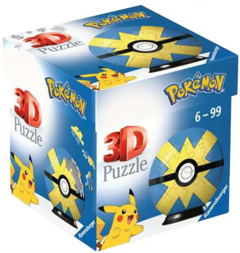 3D Puzzle-Ball: Pokémon Quick Ball 54 dílků
