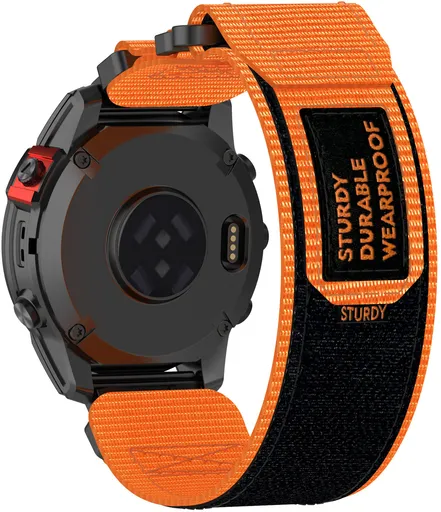 4wrist Velcro řemínek pro Garmin 22 mm - Orange