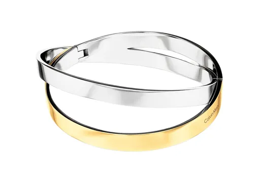 Calvin Klein Dvojitý pevný náramek z oceli Elliptical 35000852