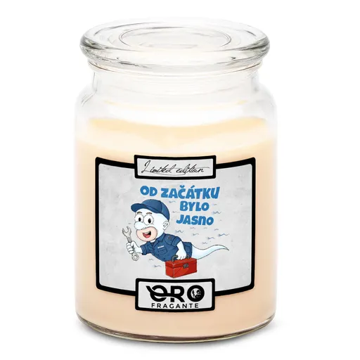 Svíčka Automechanikova spermie (Vůně svíčky: Vanilka)