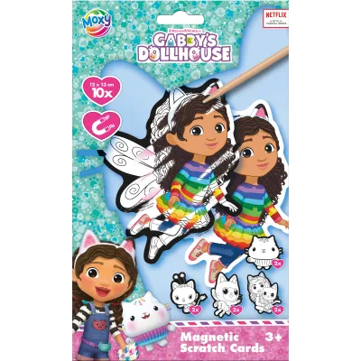 Magnetické vyškrabávací obrázky Gábinčin kouzelný domeček 10 ks