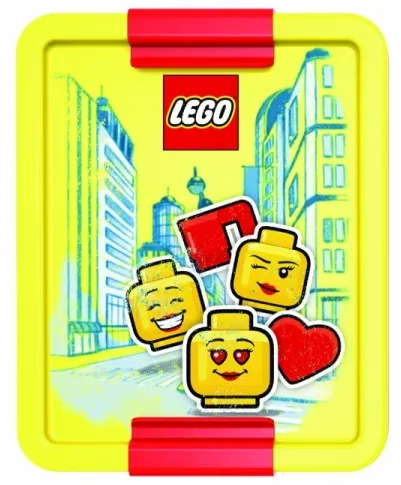 LEGO ICONIC Girl box na svačinu - žlutá/červená
