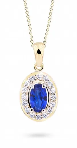 Cutie Jewellery Elegantní přívěsek ze žlutého zlata se zirkony Z8056-40-60-X-1