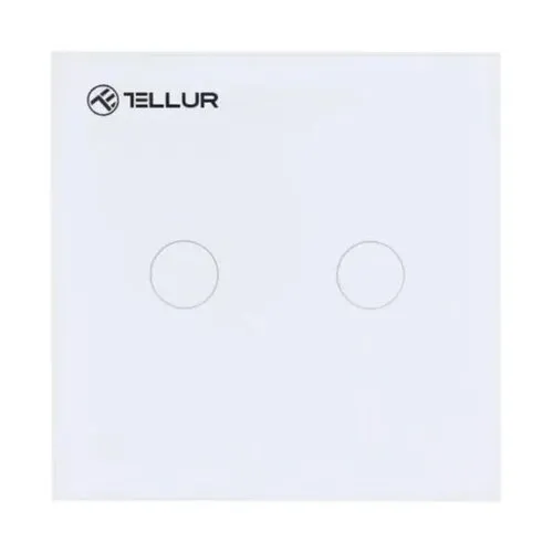 Tellur WiFi Smart Spínač, 2 porty, 1800 W, 10 A., bílý