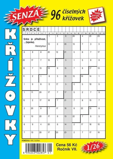 Senza číselné křížovky 1/2026 - Fiktivní Autor