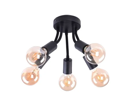 Rabalux Černé stropní svítidlo Almus pro žárovku 5x E27 6809