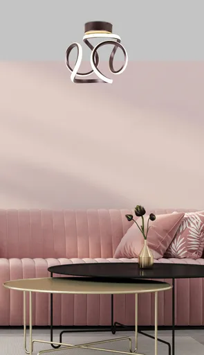 LED stropní svítidlo 11W APETI DOUGLAS HNĚDÁ 4000K