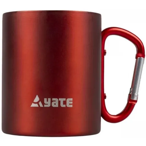 YATE COLOR 0,3L Hrnek s karabinkou, červená, velikost 300 ML