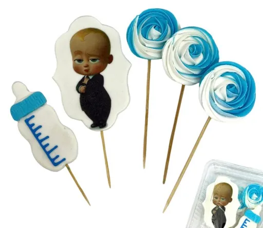 Cukrová dekorace na dort Baby Boss - K-Decor