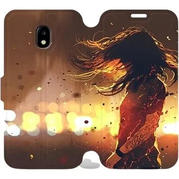Flipové pouzdro na mobil Samsung Galaxy J3 2017 - MA02S Tetovaná dívka (5903226146130)