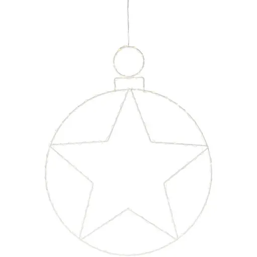 Vánoční závěsná LED dekorace Kerstball Star 236 LED, 48 cm