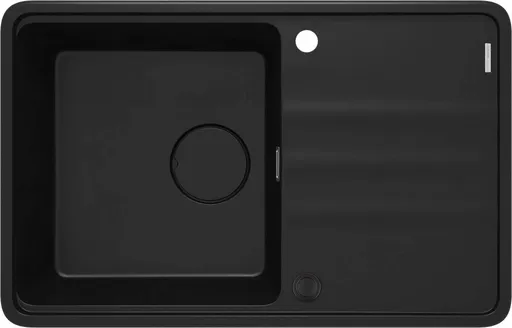 DEANTE Momi nero Granitový dřez, 1-bowl with drainer ZKM_N113