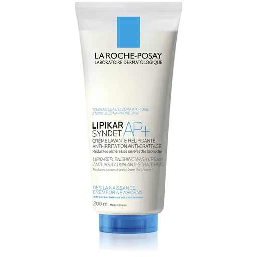 La Roche-Posay Lipikar Syndet AP+ čisticí krémový gel proti podráždění a svědění pokožky 200 ml