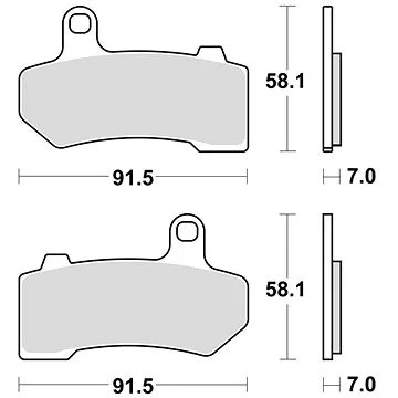 Braking brzdové destičky (sinterová směs CM77) (2ks) M501-337 (M501-337)
