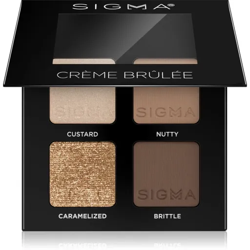 Sigma Beauty Quad paletka očních stínů odstín Crème Brûlée 4 g