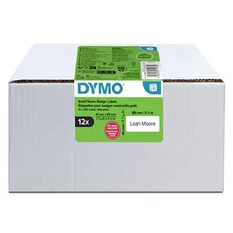 Dymo 2234183, 89mm x 41mm, na jmenovky, snímatelné, bílé, originální papírové štítky, 12 x 300 ks