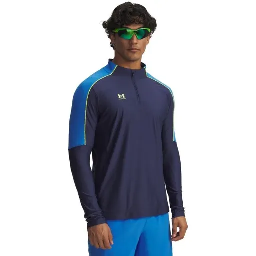Under Armour CHALLENGER PRO MIDLAYER Pánská fotbalová mikina, tmavě modrá, velikost L