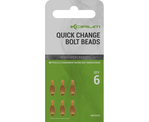 Korum montáž smokescreen quick change bolt beads 6 ks