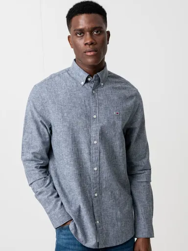 Tommy Jeans pánská modrá košile DM0DM20875 XL