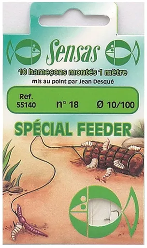 Sensas Hotový návazec Special Feeder Nickel 100cm 10ks - vel.14/0,18mm,Sensas Hotový návazec Special Feeder Nickel 100cm 10ks - vel.14/0,18mm