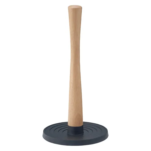 Držák na kuchyňské utěrky ROLL-IT 30 cm, černá, plast / dřevo, RIG-TIG