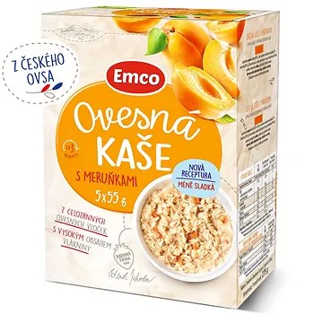 Emco Ovesná kaše s meruňkami 5x55g (8595229916291)