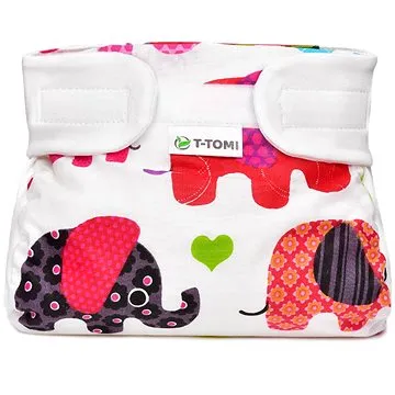 T-TOMI ortopedické abdukční kalhotky - suchý zip, Pink Elephants (5 – 9 kg) (8594166545496)