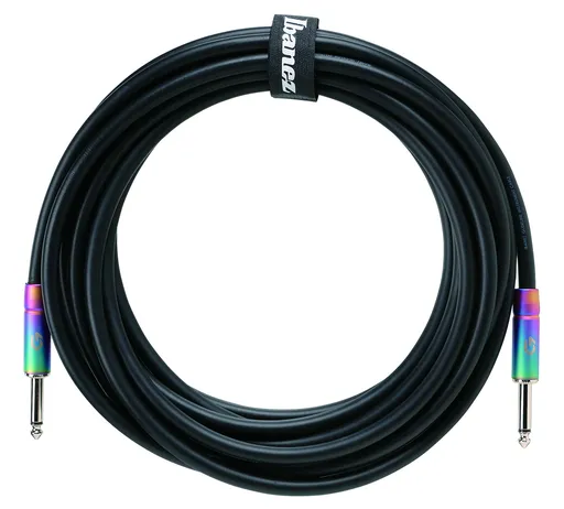 Ibanez GLIDELINE Series Instrument Cable 6,10 m 2 Straight Plugs, Blac