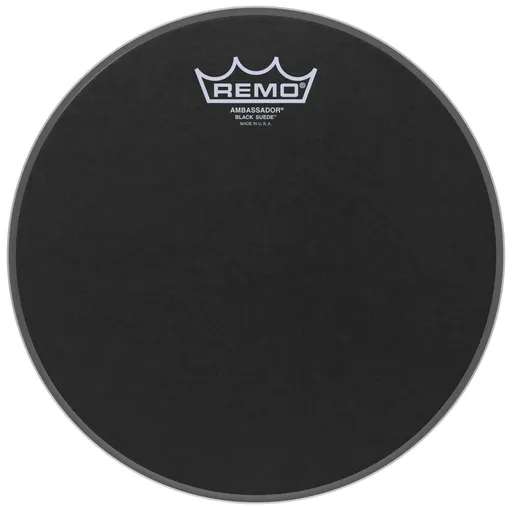 Remo 10" Ambassador Black Suede