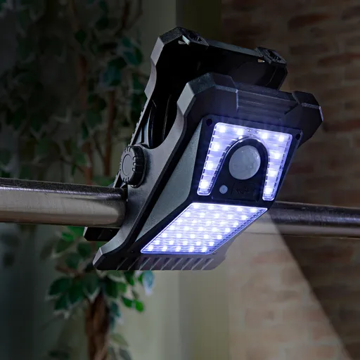 Solární svítidlo s připevněním na klip