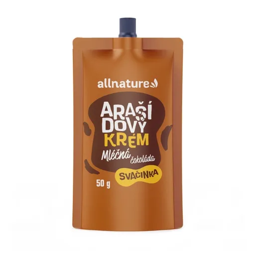 Allnature Arašídový krém s mléčnou čokoládou 50 g