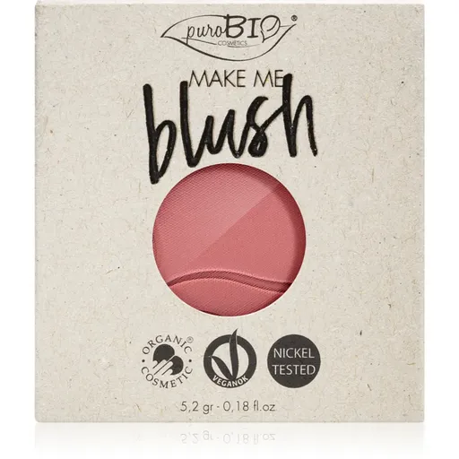 puroBIO Cosmetics Long-lasting Blush Refill dlouhotrvající tvářenka náplň 5.2 g