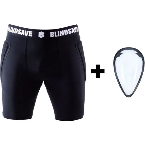 BLINDSAVE GOALIE SHORTS + CUP Kraťasy se suspenzorem, černá, velikost
