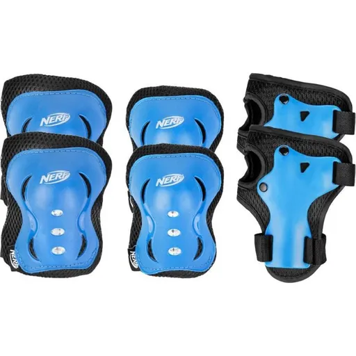 Spokey Hasbro Armor - 3-dílná sada dětských chráničů, modrá, vel. L