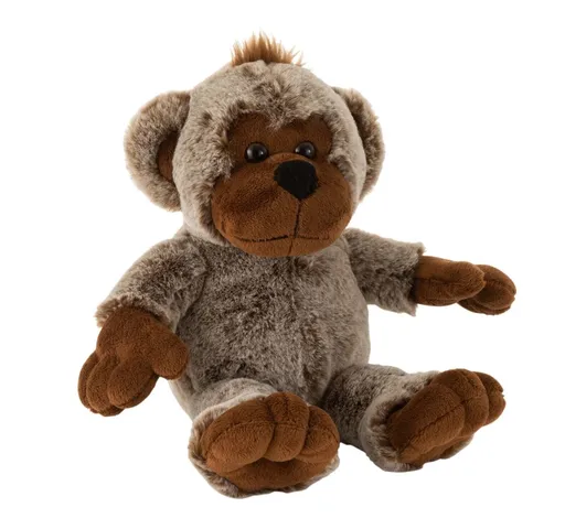 Plyšová hračka hnědá opička - 21*19*20 cm J-Line by Jolipa