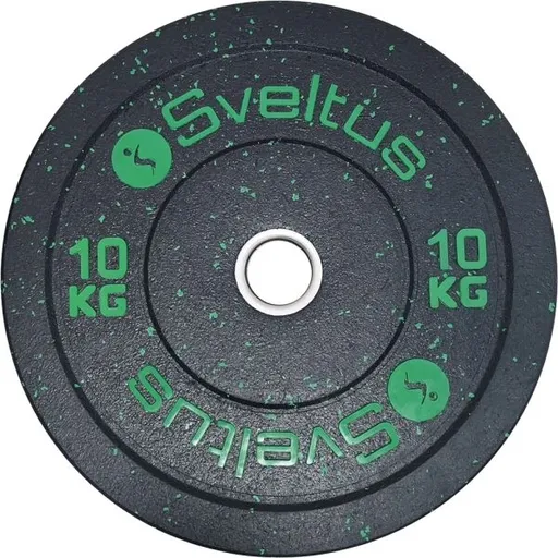 SVELTUS OLYMPIC DISC BUMPER 10 KG x 50 MM Nakládací kotouč, černá, velikost 10 KG