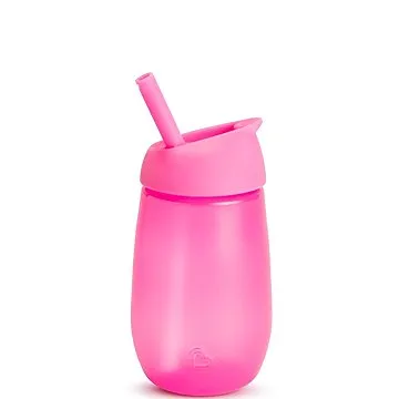 Munchkin Hrneček s brčkem Simple Clean 296 ml růžový (5019090900195)