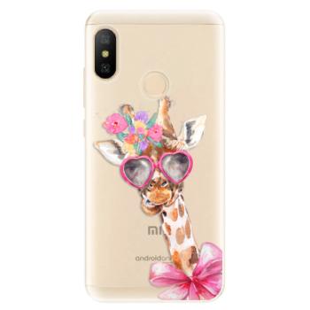 Odolné silikonové pouzdro iSaprio - Lady Giraffe - Xiaomi Mi A2 Lite