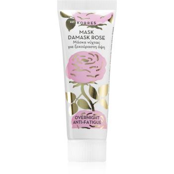 Korres Beauty Shots Damask Rose noční pleťová maska na unavenou pleť 18 ml