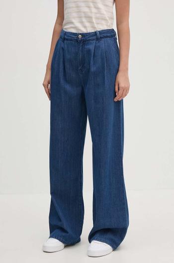 Džíny Pepe Jeans LOOSE ST JEANS HW PLEAT dámské, high waist, PL204717