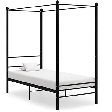 Shumee s nebesy černý kovový 90×200 cm, 325051 (325051)