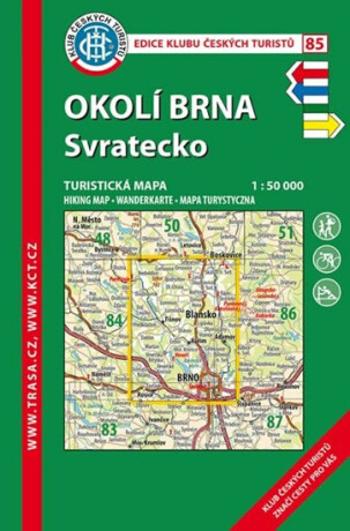 KČT 85 Okolí Brna Svratecko 1:50 000