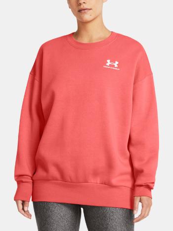 Under Armour Essential Flc OS Crew Mikina Červená