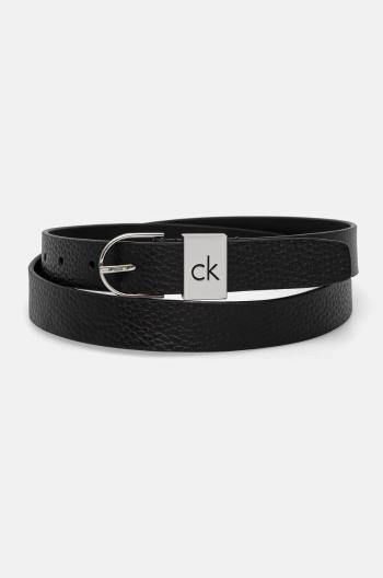 Kožený pásek Calvin Klein dámský, černá barva, K60K612856