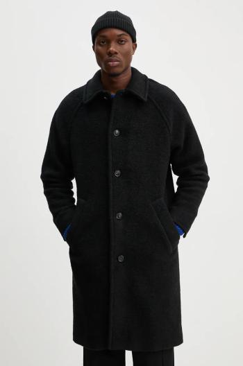 Kabát A.P.C. manteau gaston pánský, černá barva, přechodný, WVBCA.H01516