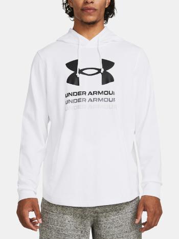 Under Armour UA Rival Terry Graphic Hood Mikina Bílá