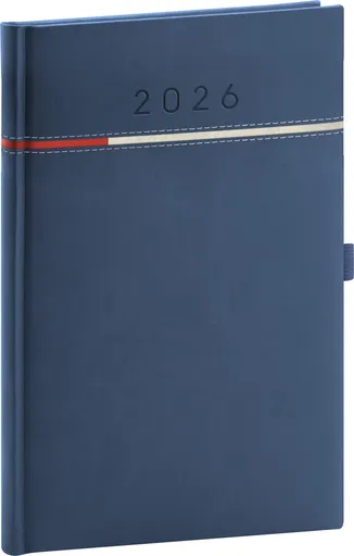 NOTIQUE Týdenní diář Tomy 2026, modro-červený, 15 x 21 cm