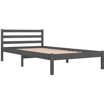 Shumee válenda masivní borové dřevo 100×200 cm šedá, 810422 (810422)